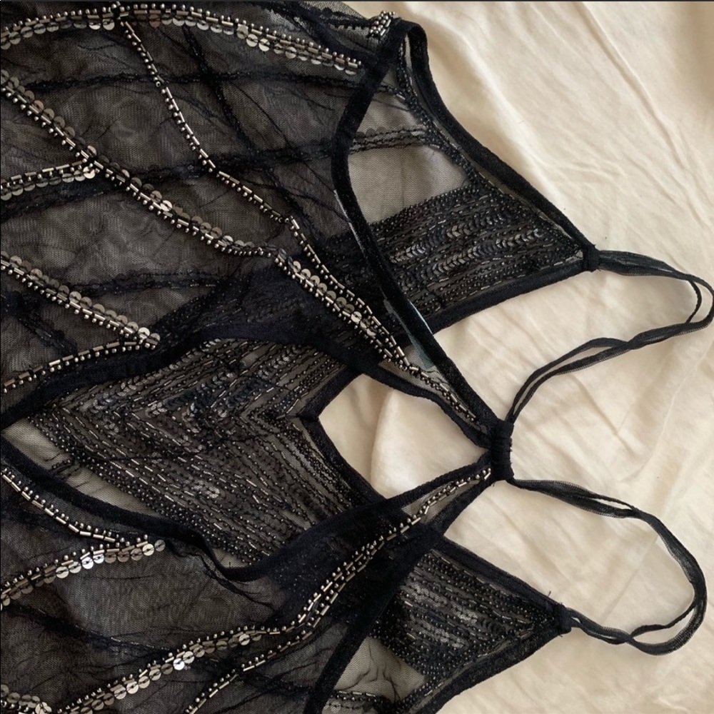 Kimchi Blue Sheer Top Black - Picture 6 of 8